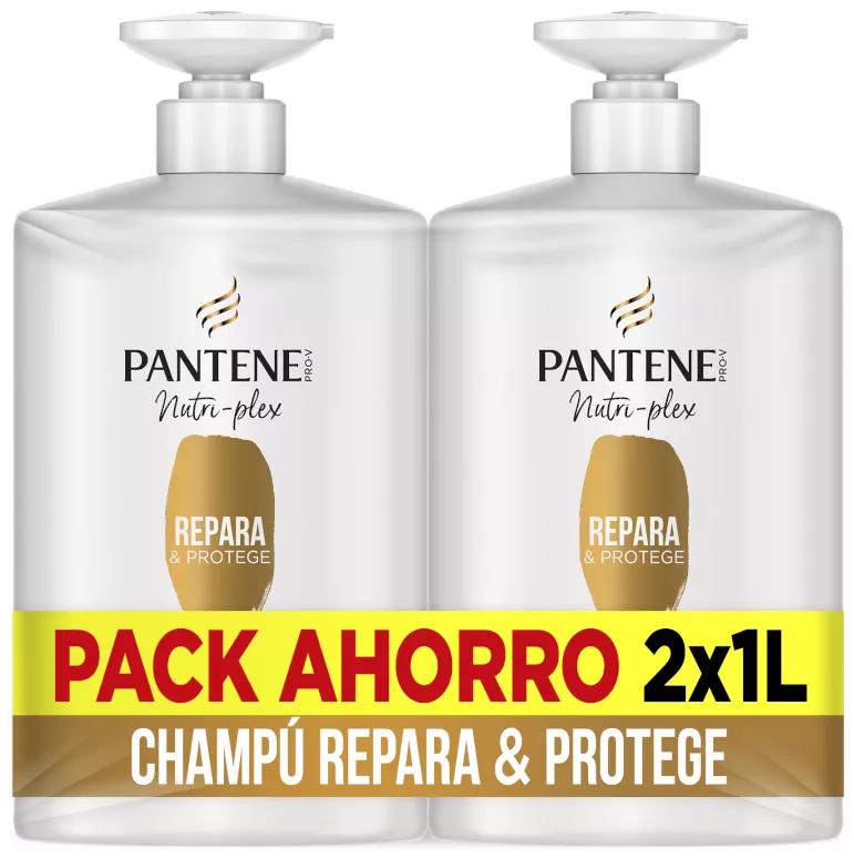 Pantene Pro-V Nutri-Plex Champú Repara y Protege Pelo Seco/Dañado 2x1000 ml
