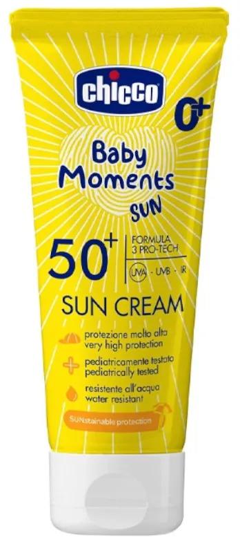 Chicco Baby Moments Sun Zonnecrème SPF50+ 0m+ 75 ml