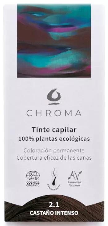 Chroma Teinture Cheveux Naturelle Châtain Intense 2.1 100 gr