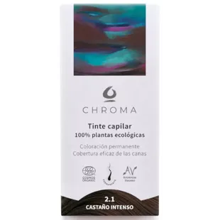 Chroma Natural Tintura de Cabelo Castanho Intenso 2.1 100 gr