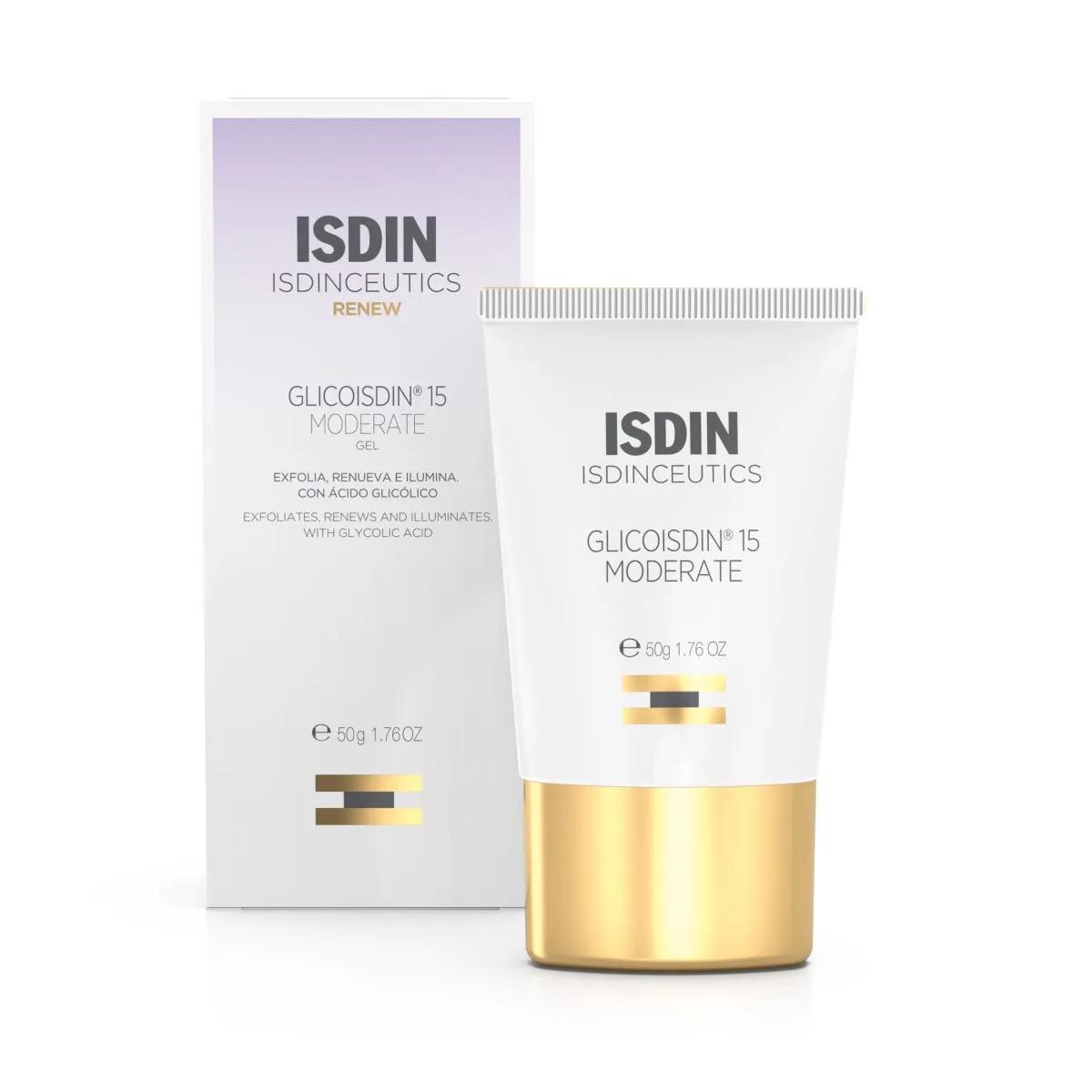 Isdin Isdinceutics Glicoisdin 15 Moderate Gel Viso Anti-Età Effetto Peeling 50 ml