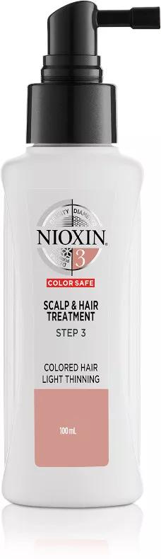 Nioxin Treatment System 3 Para Couro Cabeludo De Cabelos Normais A Enfraquecidos, Finos E Quimicamente Tratados 100Ml