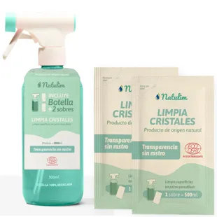 Natulim Glass Cleaning Spray 500 ml + 2 Sachets
