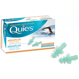 Quies Aquaplag Tapones Oídos 1 Par Reutilizable