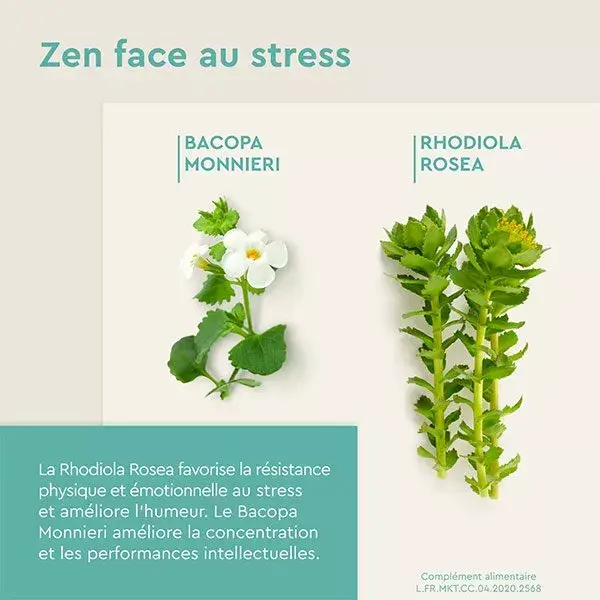 Euphytose Zen Stress 30 comprimés + Berocca Boost vitamines 30 comprimés effervescents