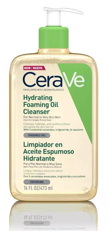 CeraVe Limpiador en Aceite Espumoso Hidratante 473 ml