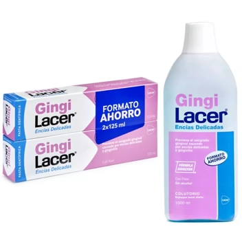 Lacer GingiLacer Colutorio 1000ml + Gingilacer Pasta Dentífrica