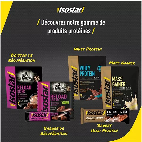 Lot De 3 Barres Protéinées Isostar High Protein Goût Fraise - 105 G Chacune - Neuf