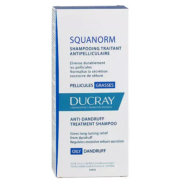 Ducray Squanorm Champú Tratante Anticaspa - Caspa Grasa 200 ml