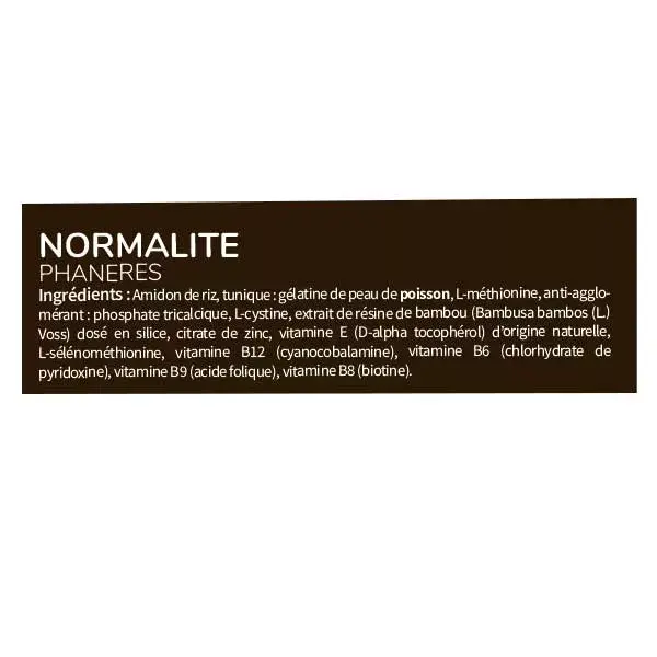 Codifra Normalite Phaneres Cheveux 60 gélules