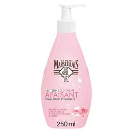 Le Petit Marseillais Lait Soin Cold Cream  Argan, Cire d'Abeille et Rose 250ml