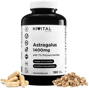 Hivital Astragalus 1400mg 180 Vegan Capsules