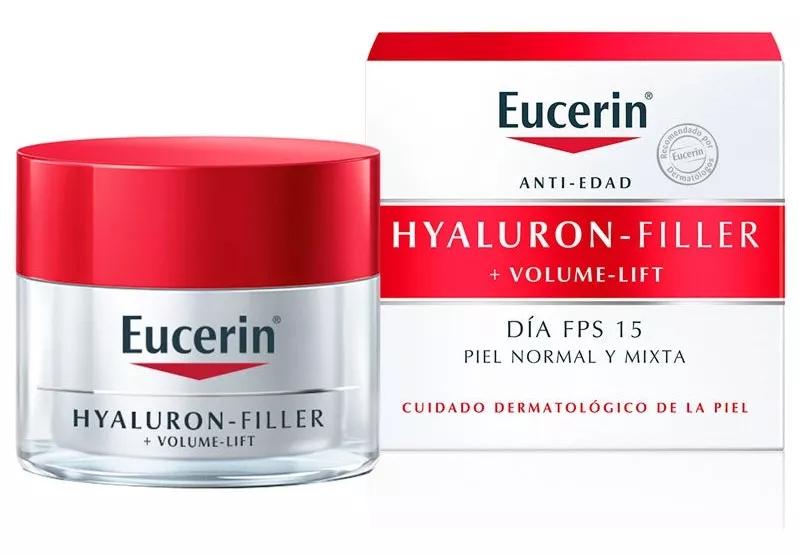 Eucerin Hyaluron Filler Creme de Dia Anti-Rugas Volume Lift Pele Normal e Mista 50ml