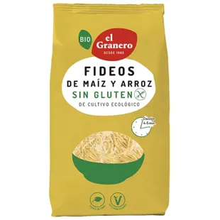 El Granero Integral Organic Gluten-Free Corn and Rice Noodles 500 gr