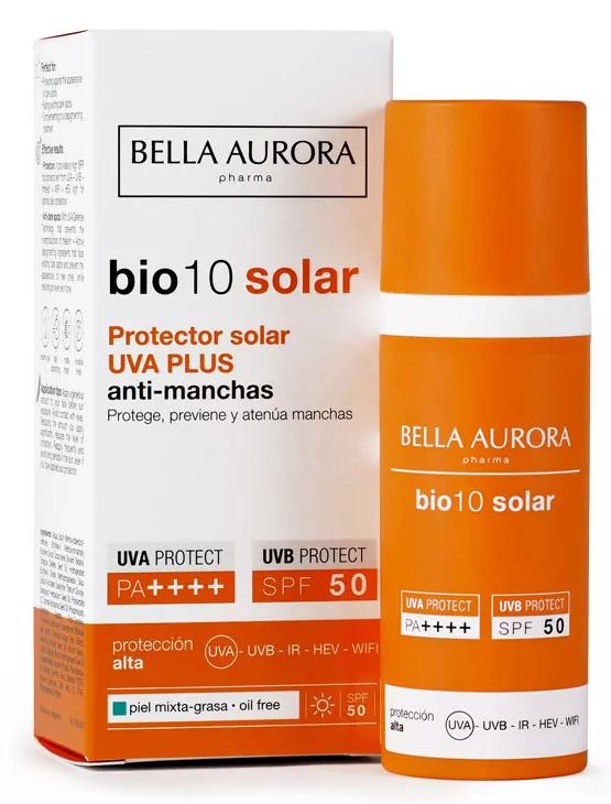 Bela Aurora Bio 10 Solar SPF50 Combinação Pele Oleosa 50ml