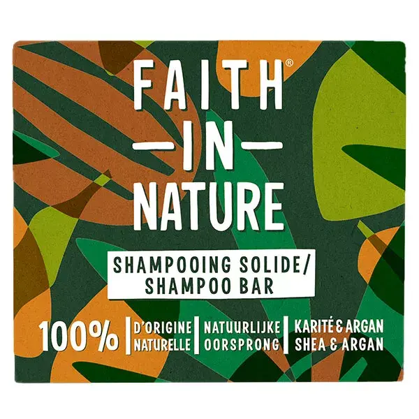 Faith In Nature Shampoing Solide Karité & Argan 85g