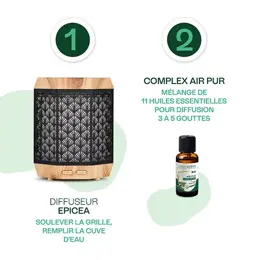 Naturactive Épicéa Diffuseur d'Huiles Essentielles Ultra Sonique