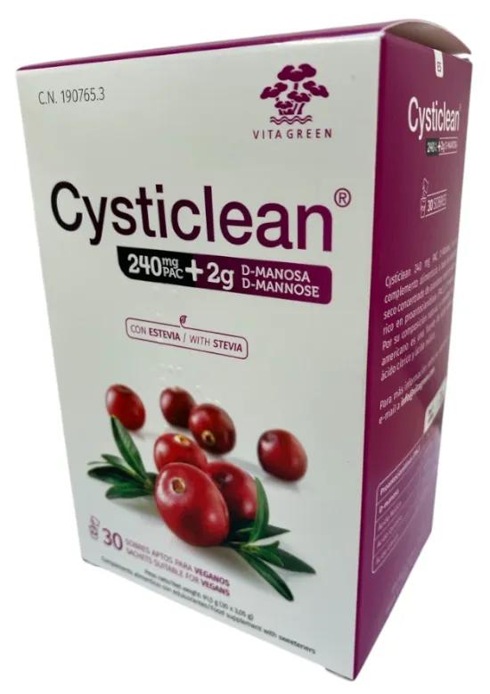 Enveloppes Cysticlean 240Mg PAC + D-Mannose 2Gr 30