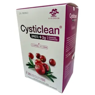 Cysticlean 240Mg PAC + D-Mannose 2Gr 30 Envelopes