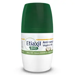 ETIAXIL Déodorant Anti-Transpirant Coco Végétal 48h Bio Lot de 2 x 50ml