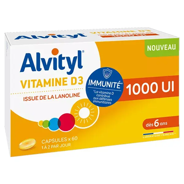 Alvityl Vitamina D3 60 Cápsulas blandas
