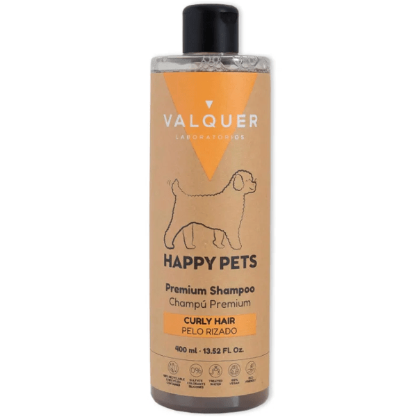 Valquer Laboratorios Premium Shampoo für lockiges Haar bei Haustieren, 400 ml