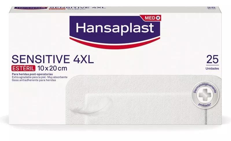 Hansaplast Sensitive 4XL 10x20 cm 25 uds