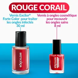 Excilor Mycose de l'Ongle Forte Color Rouge Corail