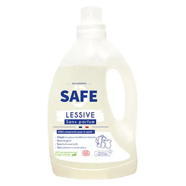 Safe Lessive Liquide Sans Parfum 3L
