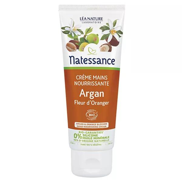 Natessance Crema de Manos Nutritiva de Argán y Azahar Bio 75ml