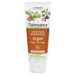 Natessance Crème Mains Nourrissante Argan Fleur d’Oranger Bio 75ml