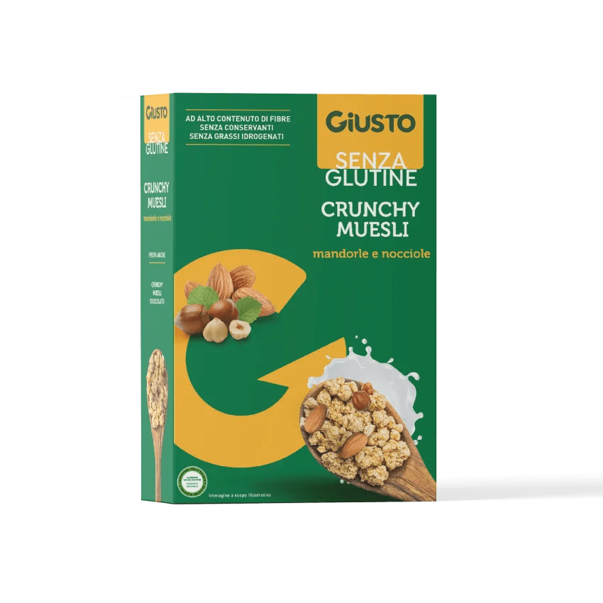 Giusto Promo Crunchy Muesli Avena, Mandorle E Nocciole Senza Glutine 375G