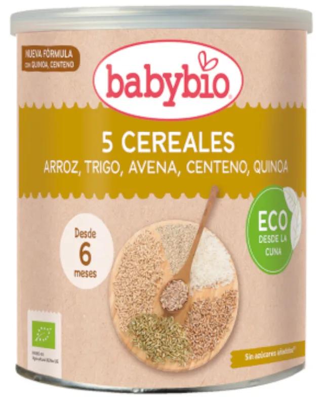 Babybio 5 Cereali Naturali +6m 220 gr