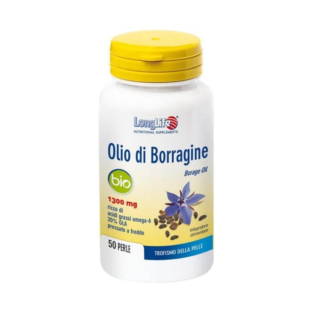 LongLife Olio di Borragine Integratore per Pelle e Articolazioni 60 Perle