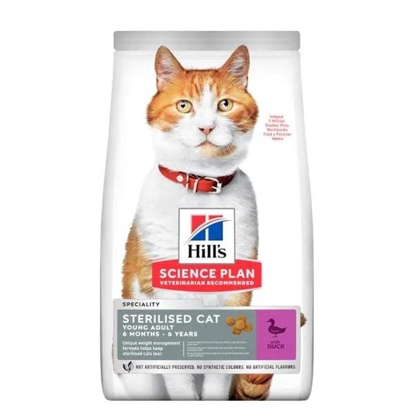 Hill's Science Plan Sterilised Cat Young E Adult Crocchette Anatra Per Gatti Sacco 300G