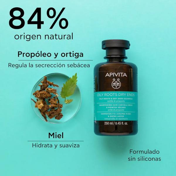 Apivita Brandnetel en Propolis Balancing Shampoo 250ml