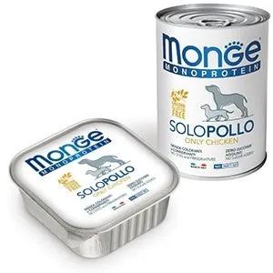 Monge Monoprotein Solo Pollo Cibo Umido Per Cani Adulti 400G