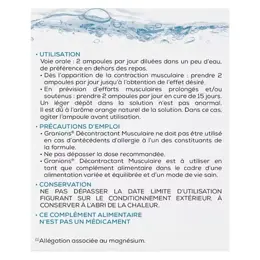 Granions Décontractant Musculaire 30 ampoules