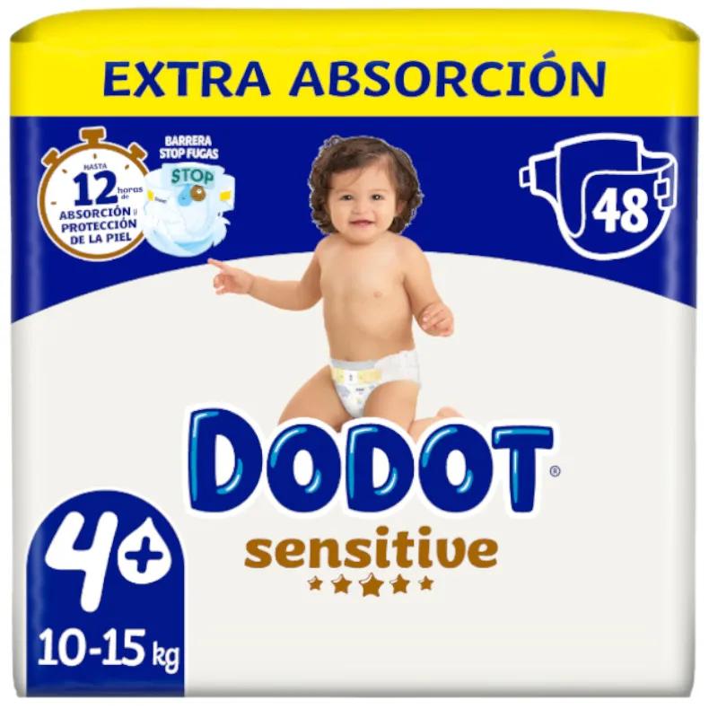 Dodot Windel Sensitive Extra T4+ 10-15kg 48 St.