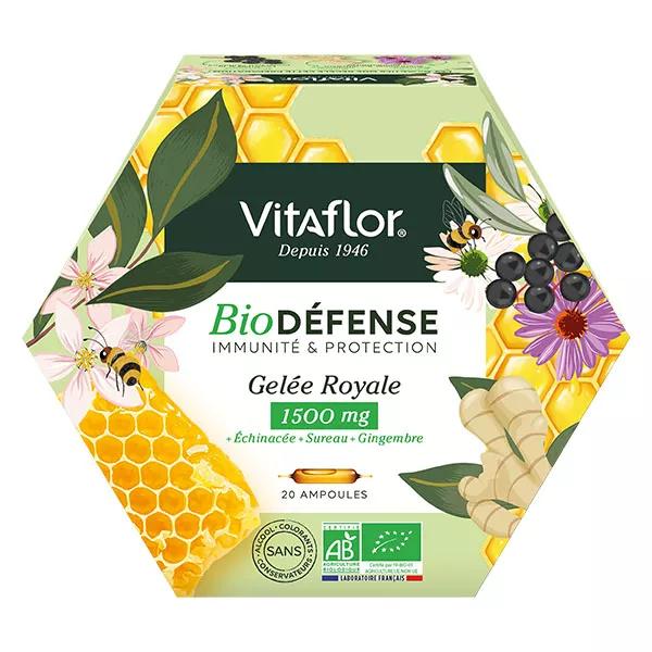 Vitaflor Apicultura Jalea Real Bio 1500mg  Defensa+ 20 ampollas
