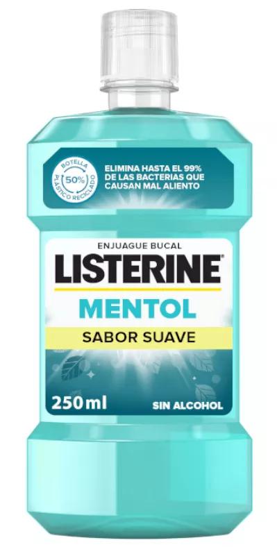 Listerine Menthol Bain de Bouche Saveur Douce 250 ml