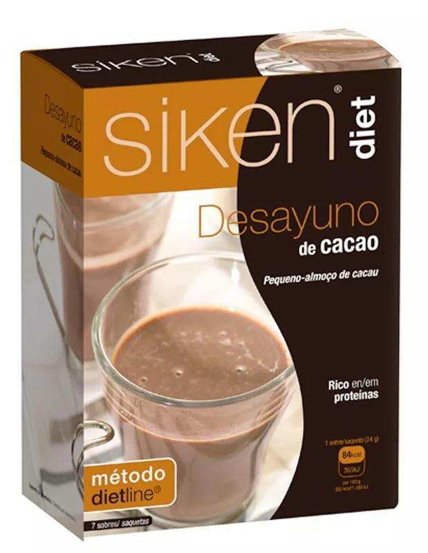 Siken Desayuno de Cacao 7 Sobres de 24 gr