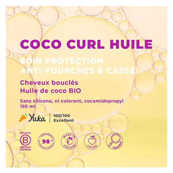 Energie Fruit Cheveux Huile Coiffante Coco & Huile de Karité 150ml