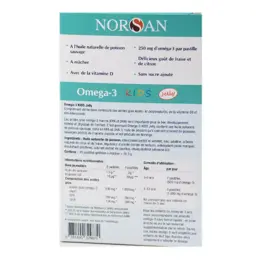 Norsan Oméga 3 Kids Jelly Huile de Poisson 45 pastilles à mâcher