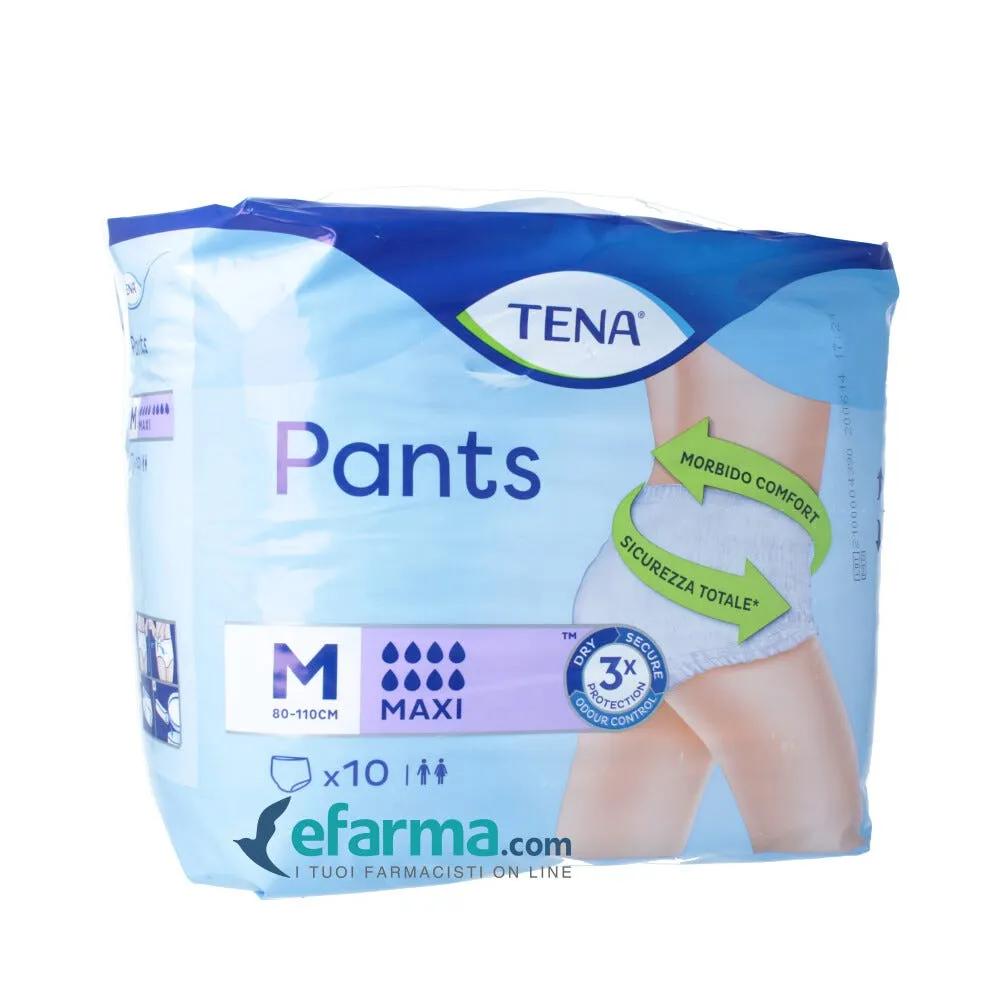 Tena Pants Maxi New Mutandina Assorbente Taglia M  10 Pezzi