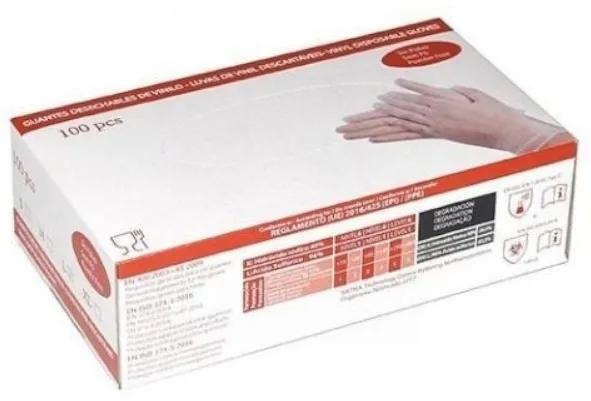 Powder-free Vinyl Gloves Size M 100 pcs