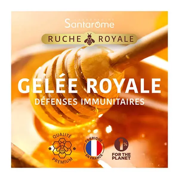 Santarome Ruche Royale Gelée Royale 1000 MG Bio Immunité 20 ampoules