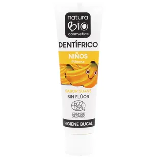 Naturabio Cosmetics Dentífrico Niños Sin Flúor Plátano +1 Año 50 ml