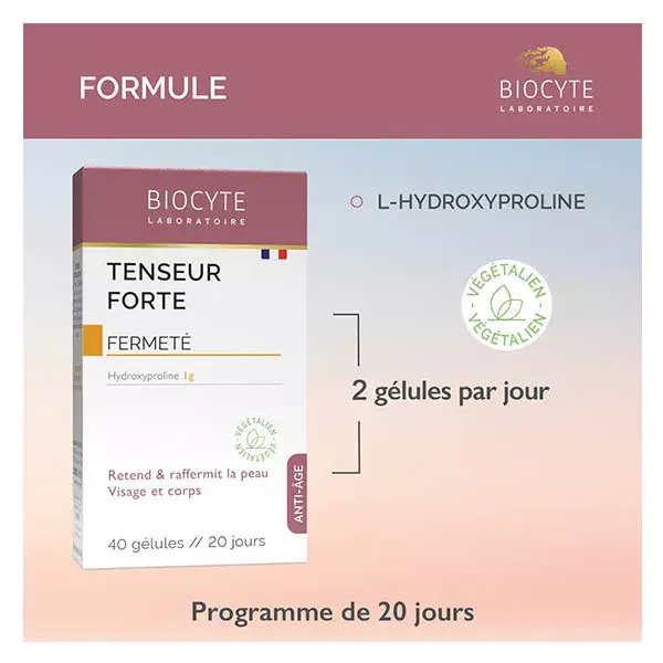 Biocyte Tenseur Forte Anti-Age Retend & Raffermit la Peau 40 gélules