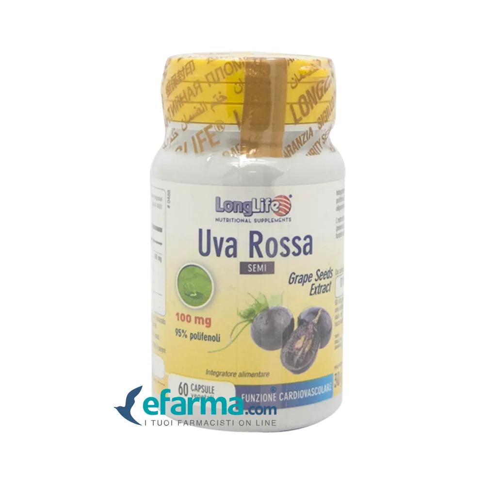 LongLife Uva Rossa Semi Integratore Microcircolo 60 Capsule